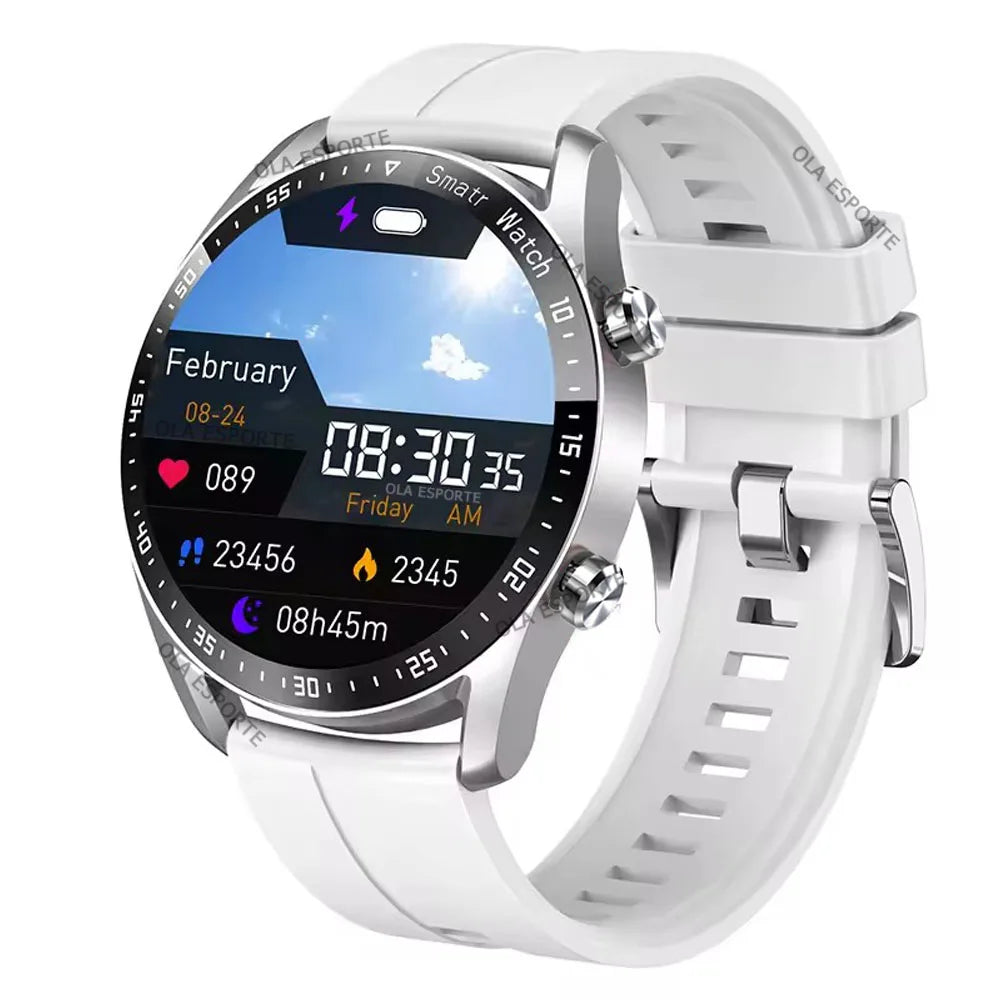 2025 NEW Smart Watch Women Men AMOLED Screen Bluetooth Call Full Touch Screen Weather Call Sports Smart Bracelet 5ATM Waterproof