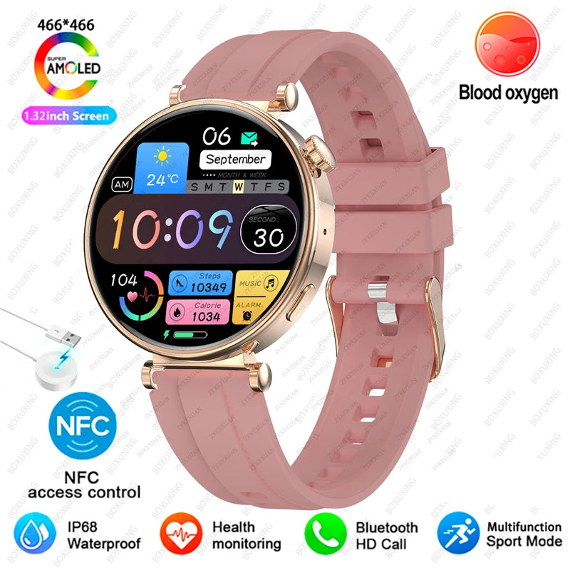 2025 for Original HUAWEI Watch GT5 Mini 40Mm Women Smart Watch Menbluetooth Call GPS Track AMOLED NFC Bluetooth Call Smartwatch
