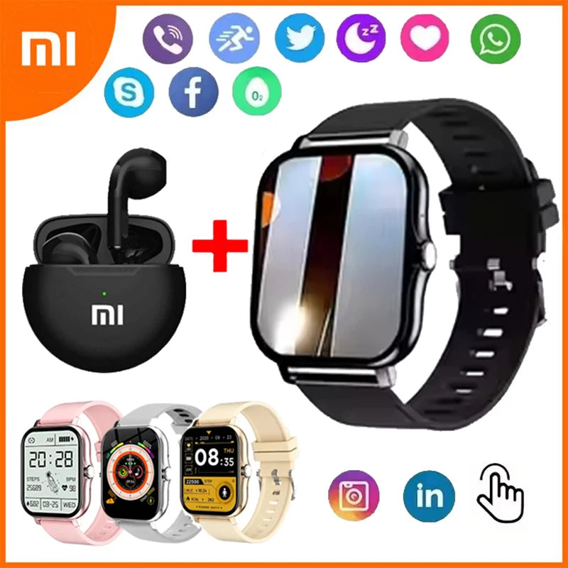 Xiaomi NEW Smart Watch Women Men Lady Gift Sport Fitness Watches Heart Rate Monitor Waterproof Smartwatch for Phones Android IOS