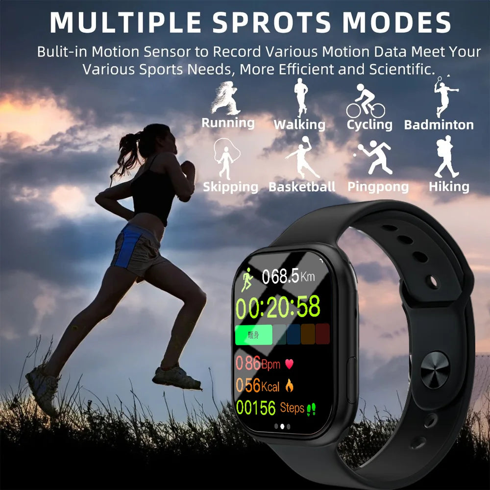 2025 New Answer Call Sport Fitness Smart Watch Tracker Custom Dial Smartwatch Men Women Gift for Any Phone PK IWO 27 X8 T500
