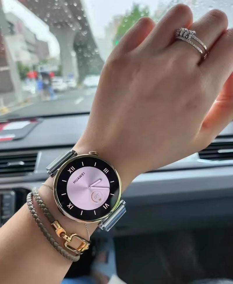 18Mm Metal Stainless Steel Strap for  Watch GT5 41Mm/Gt4 41Mm Luxury Bracelet Wristband for  Watch GT5 Pro 42Mm Belt