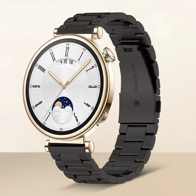 18Mm Metal Stainless Steel Strap for  Watch GT5 41Mm/Gt4 41Mm Luxury Bracelet Wristband for  Watch GT5 Pro 42Mm Belt