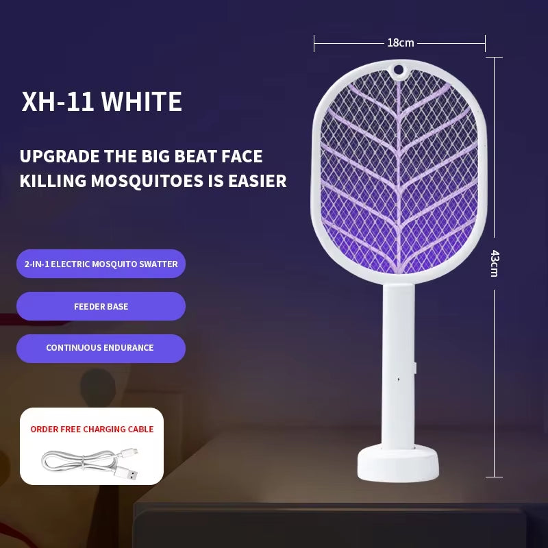 UV Light Bug Zapper 3000V Foldable Electric Mosquito Killer Fly Swatter Trap USB Rechargeable Mosquito Racket Insect Killer With
